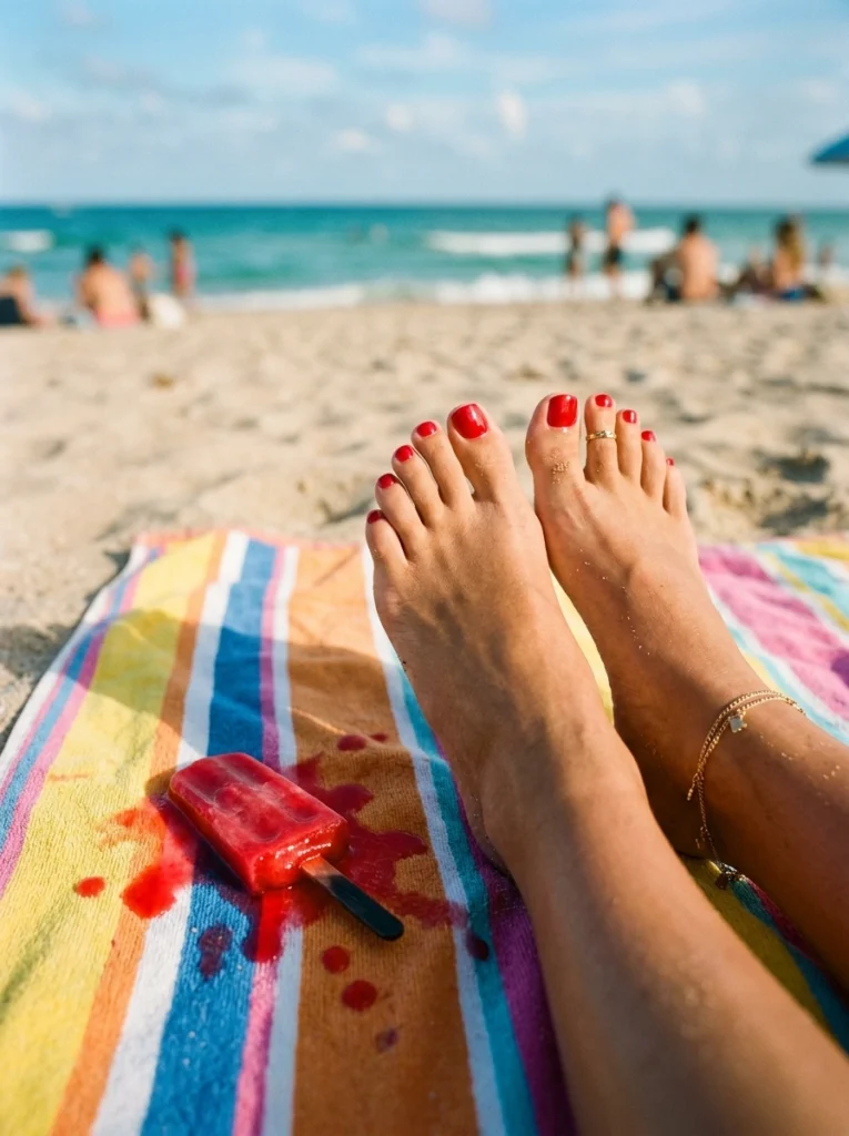 Solar flare yellow summer 2026 pedicure colors.